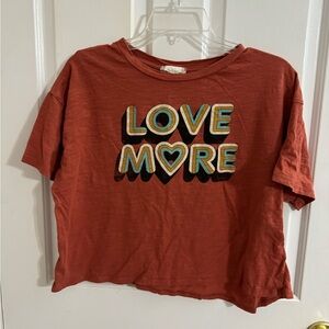 Women’s “love more” shirt. Altar’d state size medium